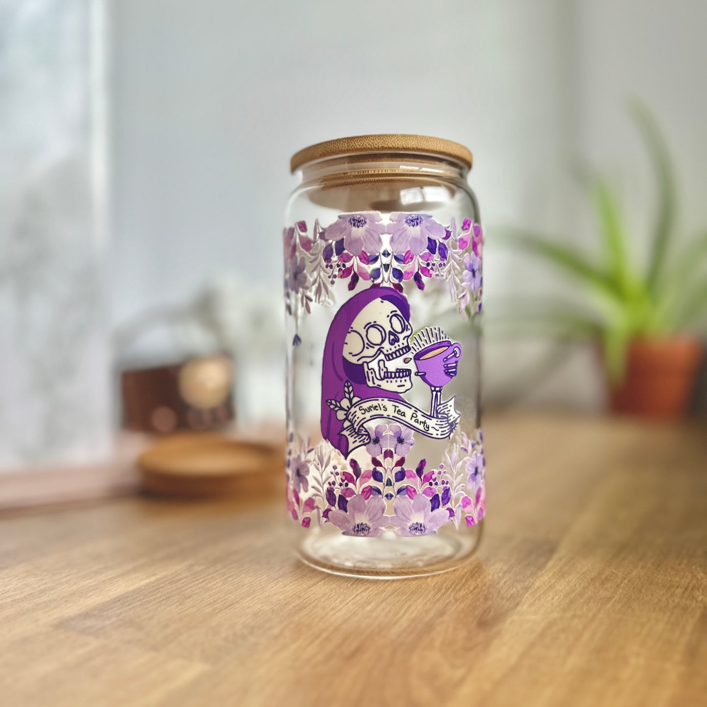 Suriel’s Tea Society Glass Tumbler