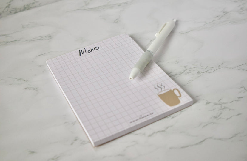 Coffee Grid Notepad