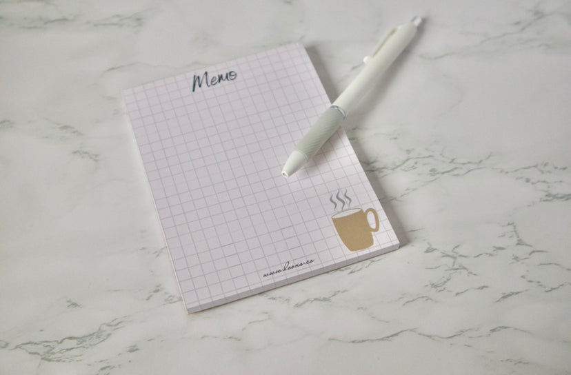 Coffee Grid Notepad