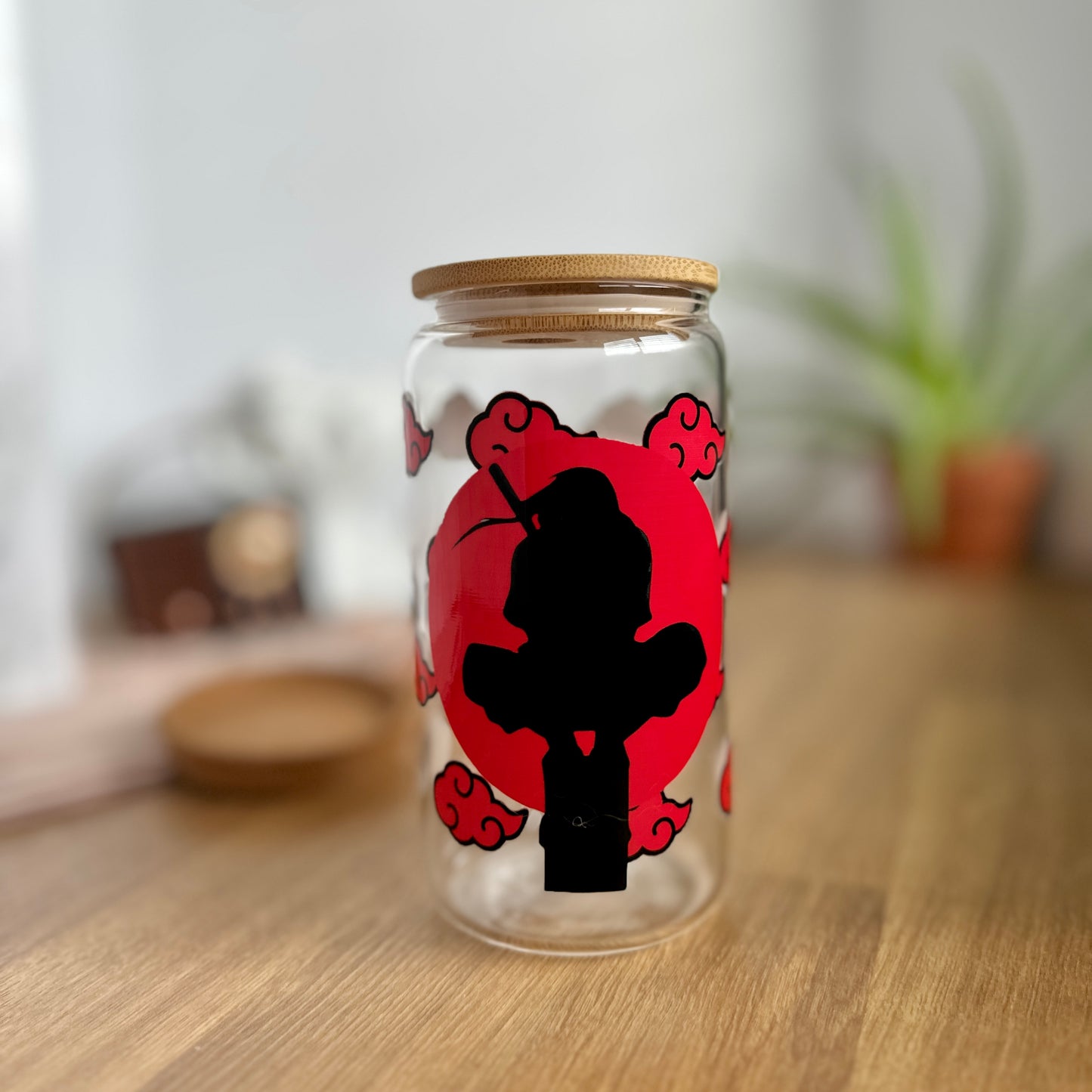 Itachi Uchiha Glass Tumbler