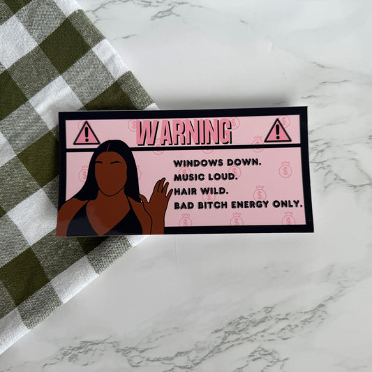 Hot Girls Car Warning Sticker