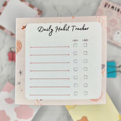 Daily Habit Tracker Sticky Note